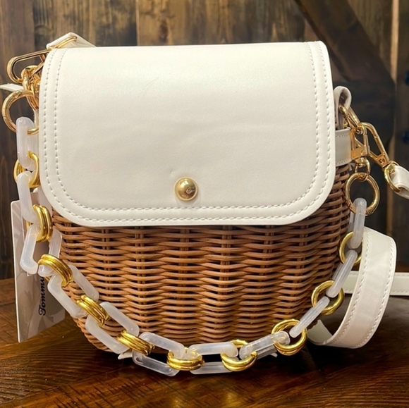 Tommy Bahama Bags Tommy Bahama Rattan Wicker Crossbody Bag Poshmark